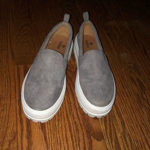 Susina Gray Platform Sneakers